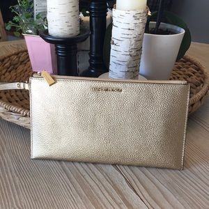 Michael Kors Gold Clutch